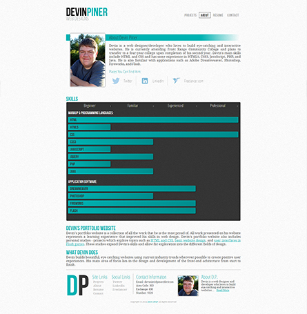 Portfolio Version 2 Home