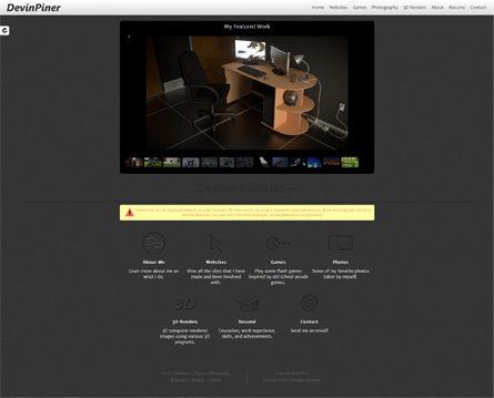 Portfolio Version 1 Home